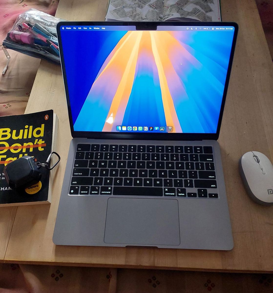 A fresh workspace and a book on building